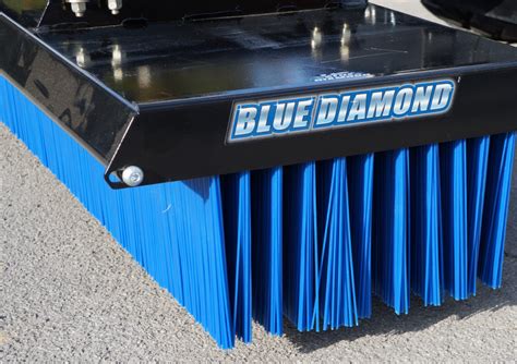 blue diamond skid steer broom|push broom attachments.